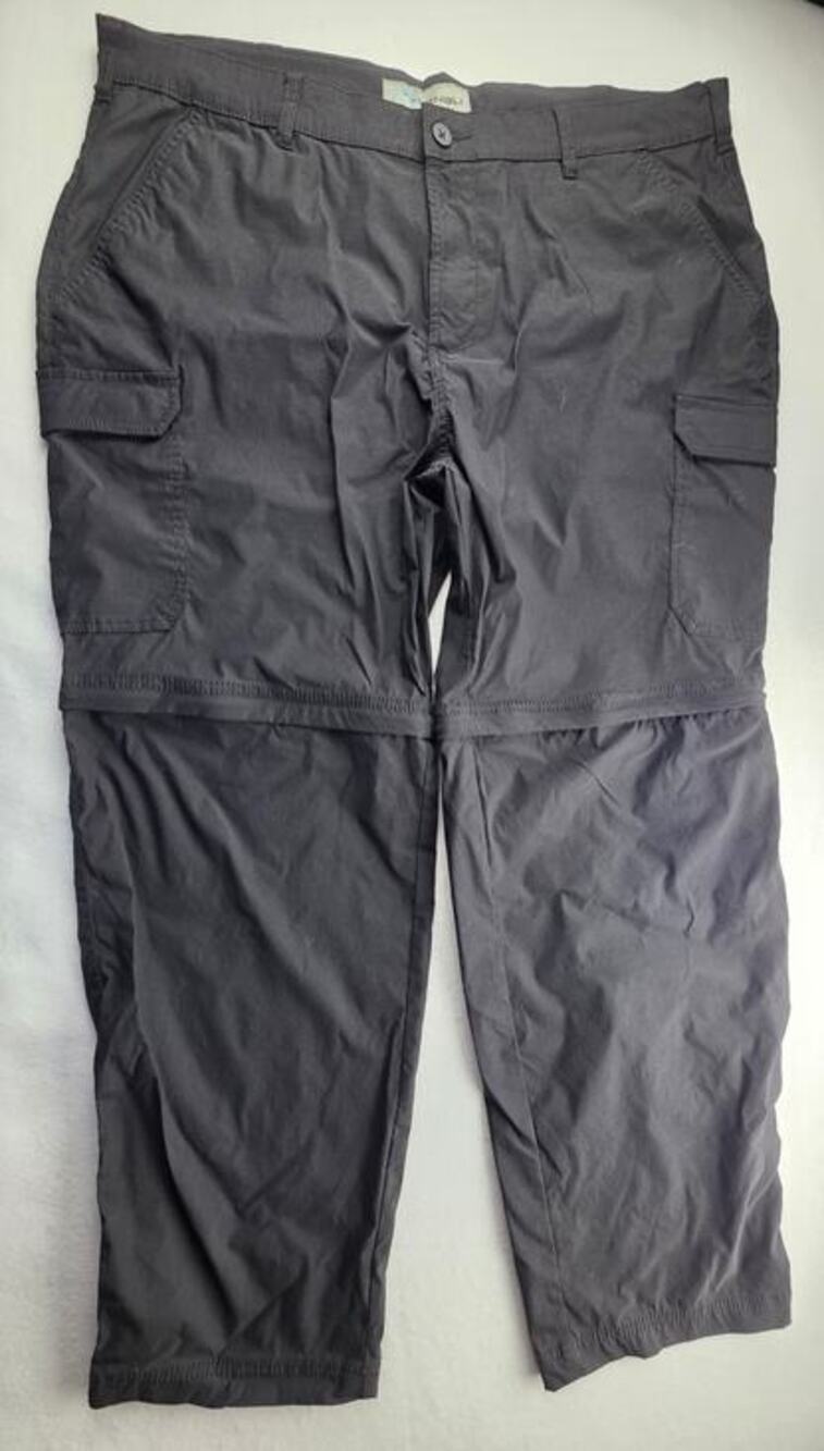 Denali Men's Zip-Off Stretch Travel Pants Black Size 40/30
